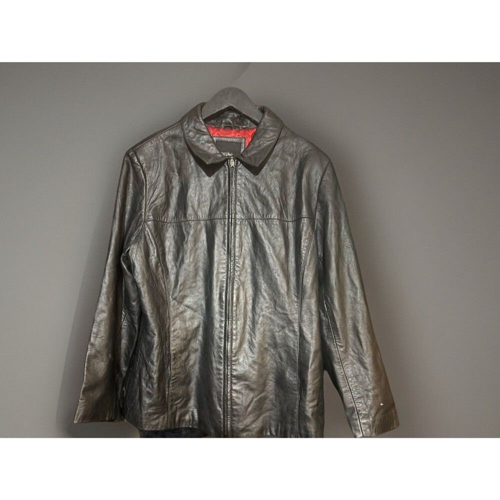 Mossimo Leather Motorcycle Jacket Womens Sz Extra Large  Vtg Y2K Black Soft